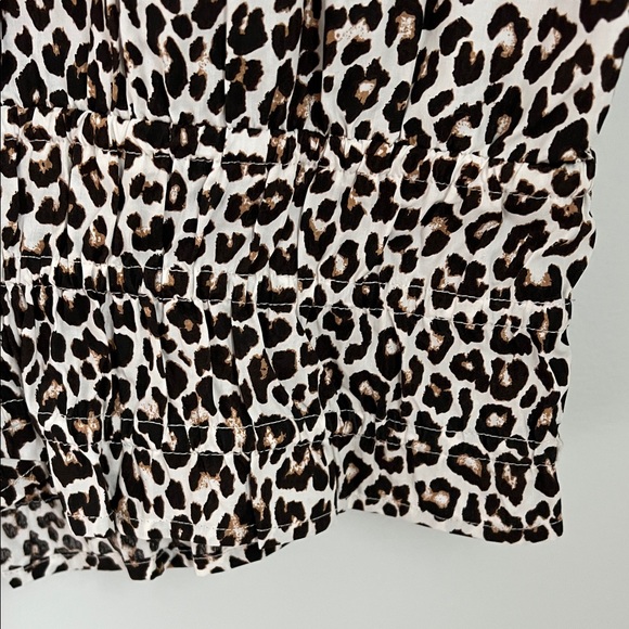 J. Crew Black and White Leopard Print Sleeveless Top Style# CI551 NWT Size XL - Picture 10 of 17